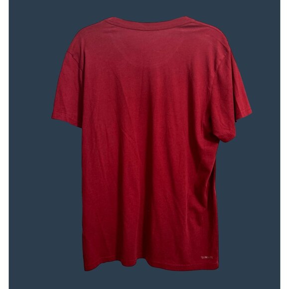 Adidas Mens Red "Three Stripe Life" Graphic T-Shirt L - Picture 2 of 6